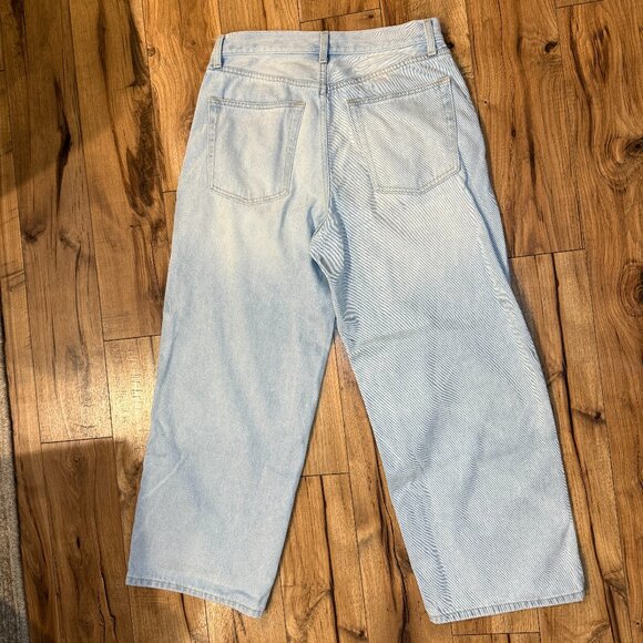 Miou Muse Wide Leg Jean Light Wash Size M - Picture 6 of 6